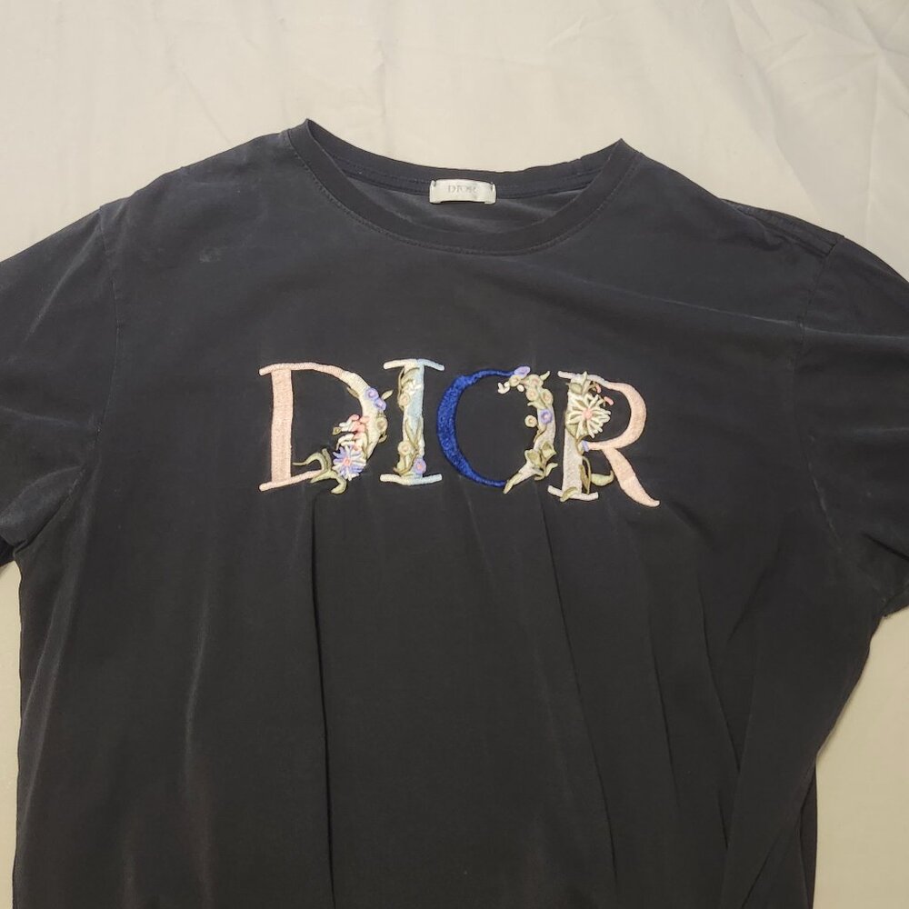 Floral Dior t shirt mens